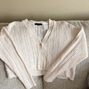 Frye Women's Ivory Knit Cardigan